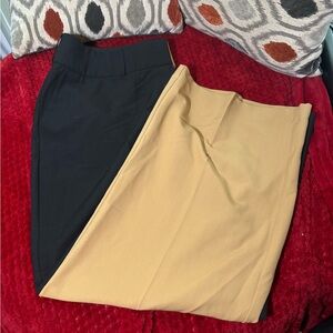 Lane Bryant 💓  perfect drape color block white leg pants